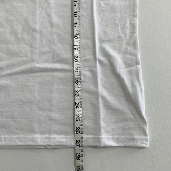 CNVS Neon Logo Print White T Shirt Crew Neck Made in Korea NWT Size M Cotton - Picture 10 of 11